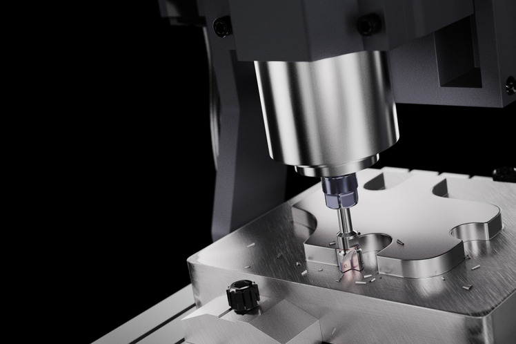 Rapid delivery subtractive manufacturing, 5-axis indexed milling and off-axis holes, Sourceman